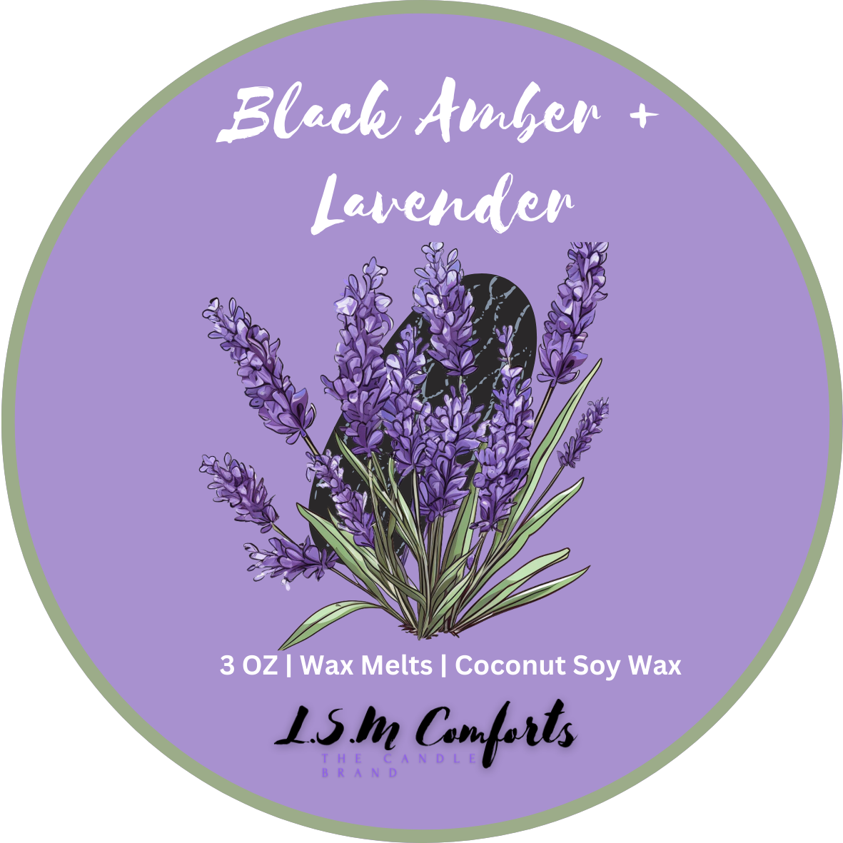 Black Amber & Lavender Wax Melts