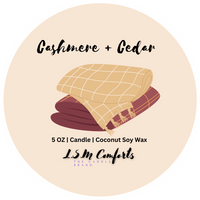 Cashmere & Cedar Scented Candle