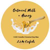 Oatmeal Milk and Honey Scented Candle