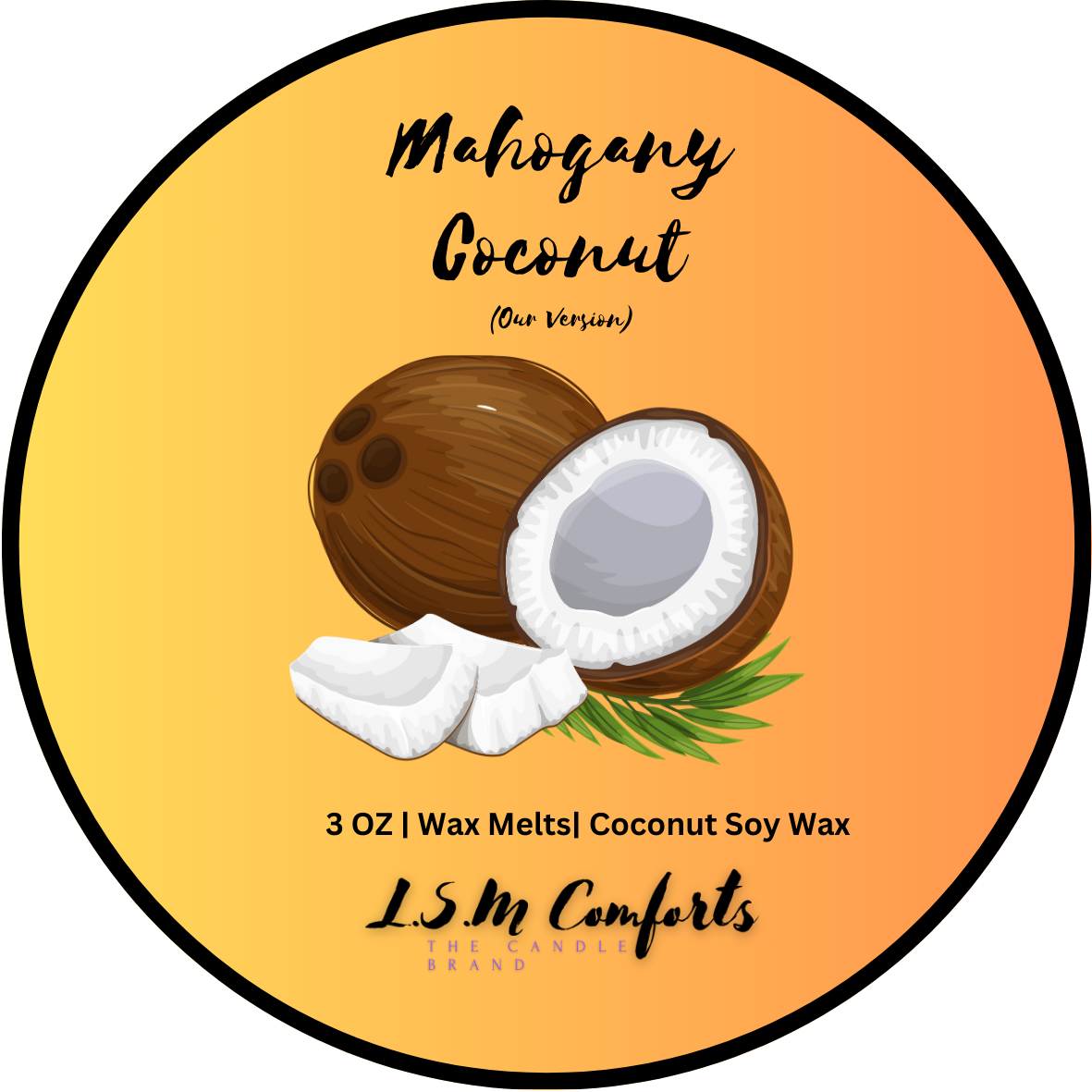 Mahogany Coconut Wax Melts