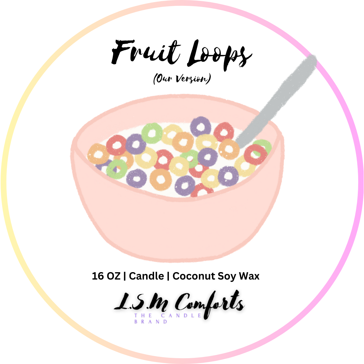 Luxe Fruit Loops (Type) Scented Candle