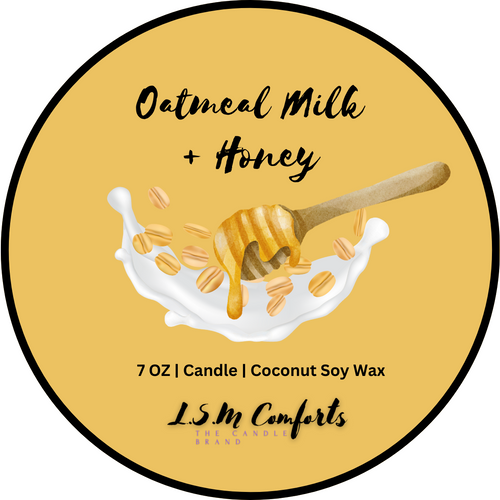 Luxe Oatmeal Milk and Honey Scented Candle