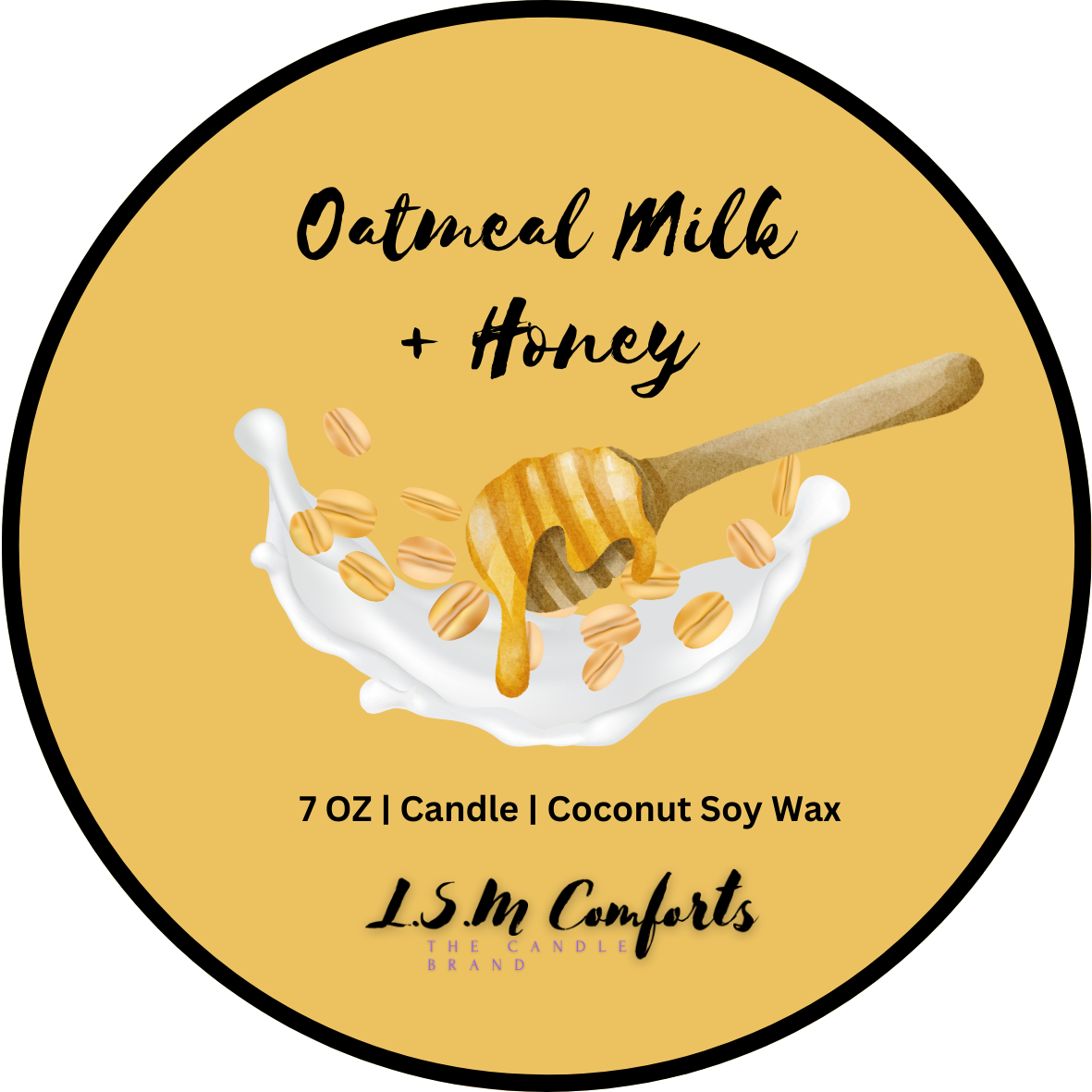 Oatmeal Milk and Honey Scented Candle
