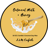 Luxe Oatmeal Milk and Honey Scented Candle