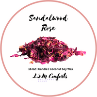 Luxe Sandalwood Rose Candle